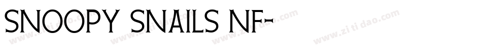 Snoopy Snails NF字体转换